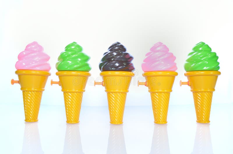 Ice cream cone water gun stock image. Image of copy, invention 39476875