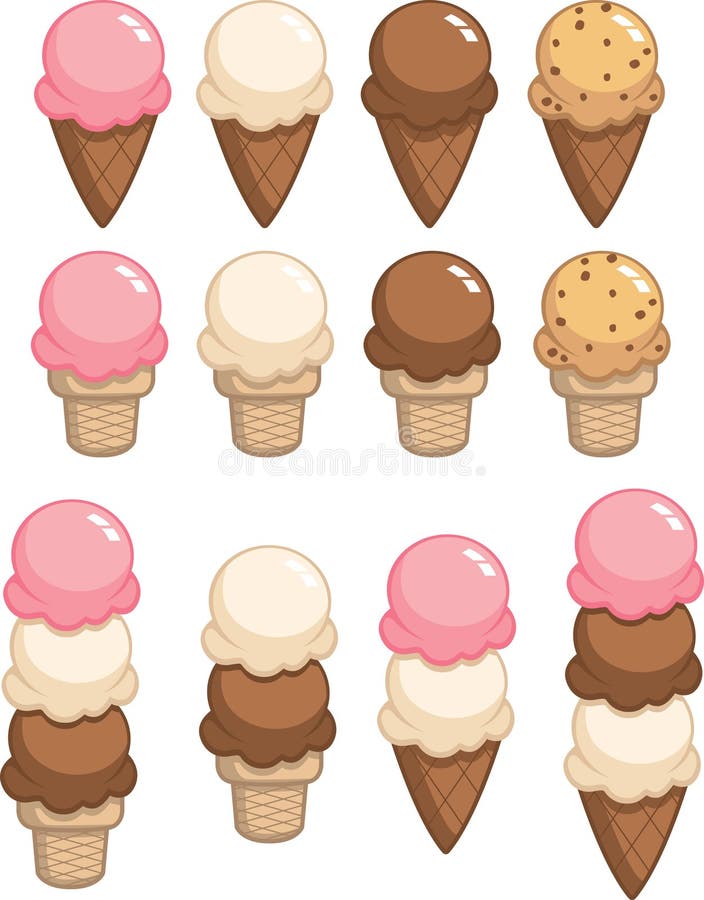 Double Scoop Ice Cream Stock Illustrations – 319 Double Scoop Ice Cream  Stock Illustrations, Vectors & Clipart - Dreamstime
