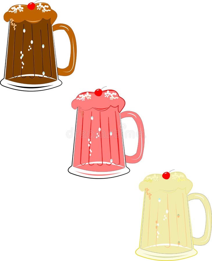 Ice cream floats stock vector. Illustration of cold, cream 25867972