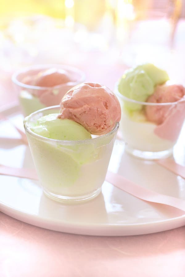 Ice cream in glass