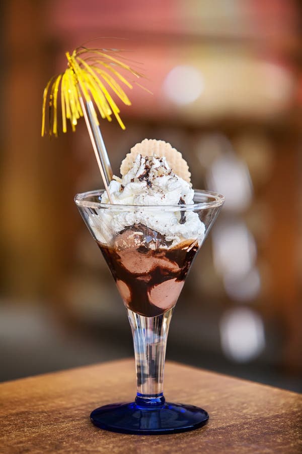 Ice Cream and Nuts in Glass Bowl Stock Photo Image of delicious, icecream 33454224