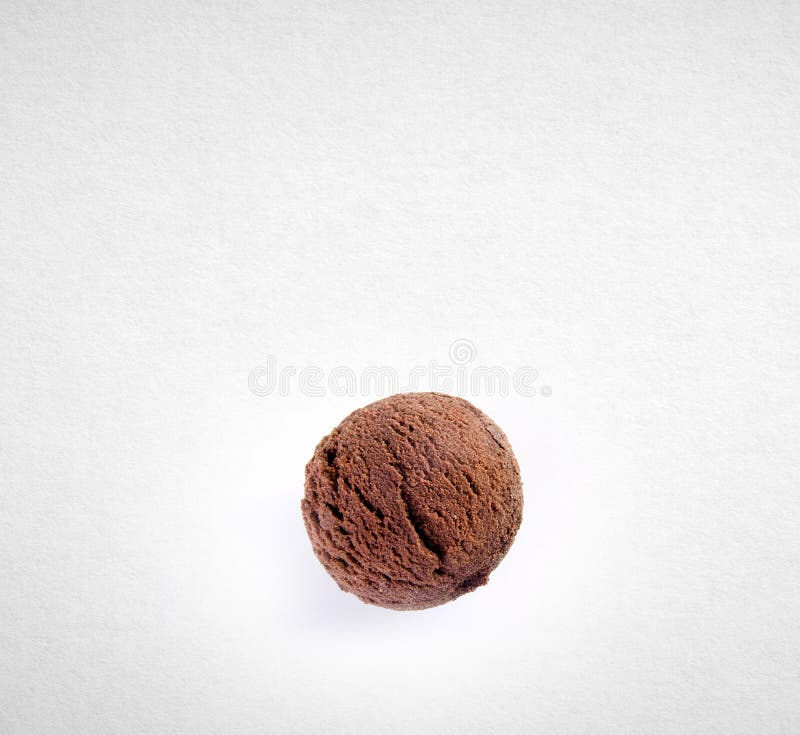 Ice Cream Scoop or Ice Cream Ball on the Background. Stock Photo