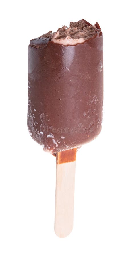Ice Cream on Stick in Chocolate Glaze Stock Image - Image of cream ...