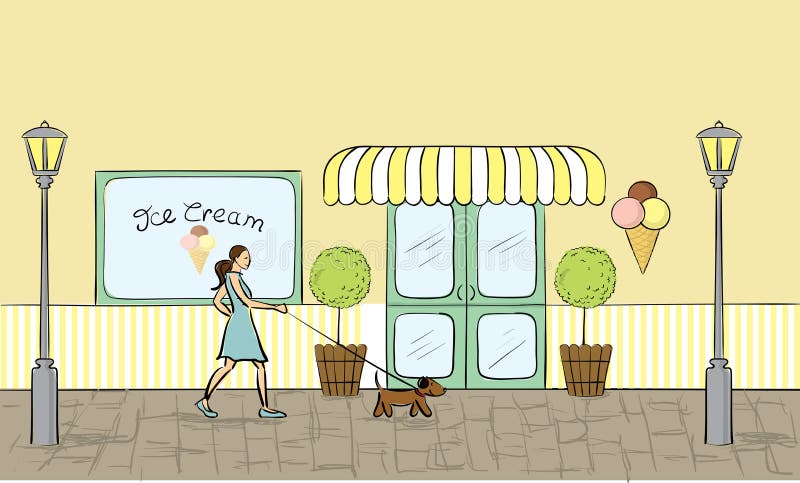 Ice Cream Storefront