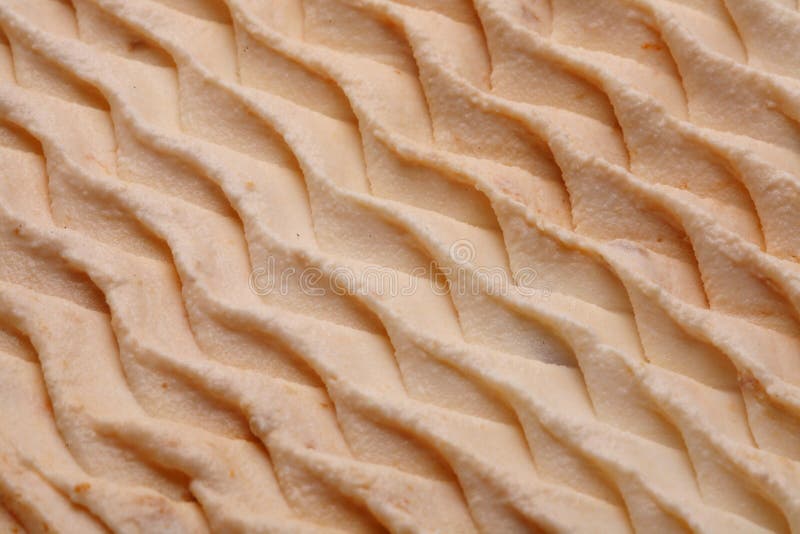 Ice-cream texture: peach. Appetizing ice-cream background