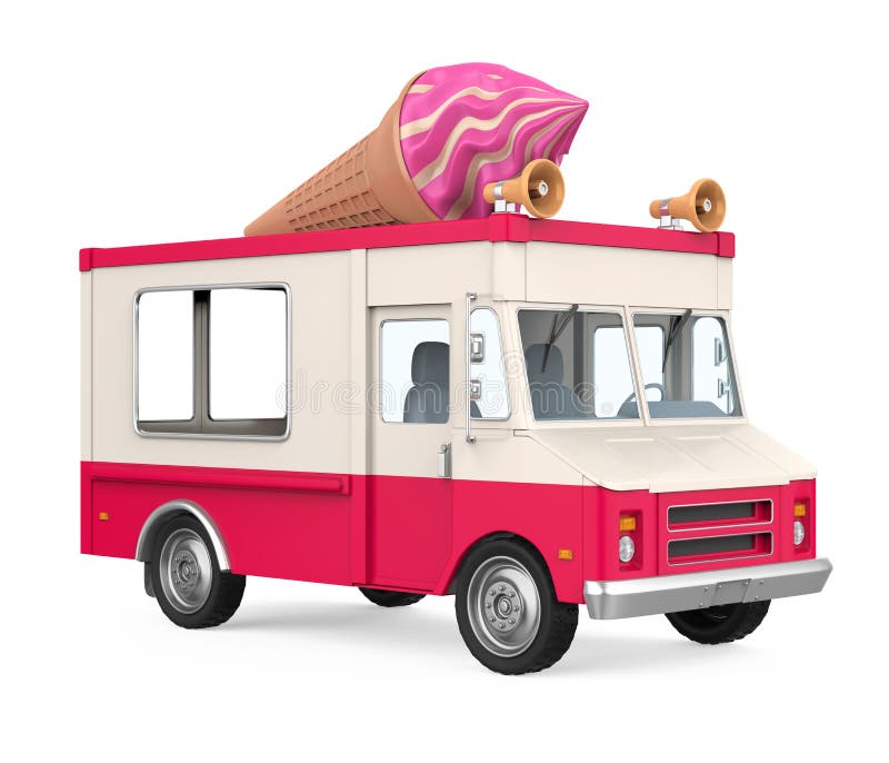 Ice Cream Truck Blue Stock Illustrations 418 Ice Cream Truck Blue
