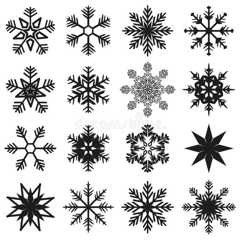 Ice crystal set stock vector. Illustration of crystal - 55842816