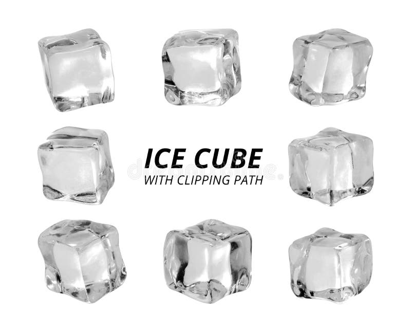 Ice cube isolated on white background. A piece of ice in block shape. royalty free stock photography Ice cube isolated on white background. A piece of ice in block shape. royalty free stock photography