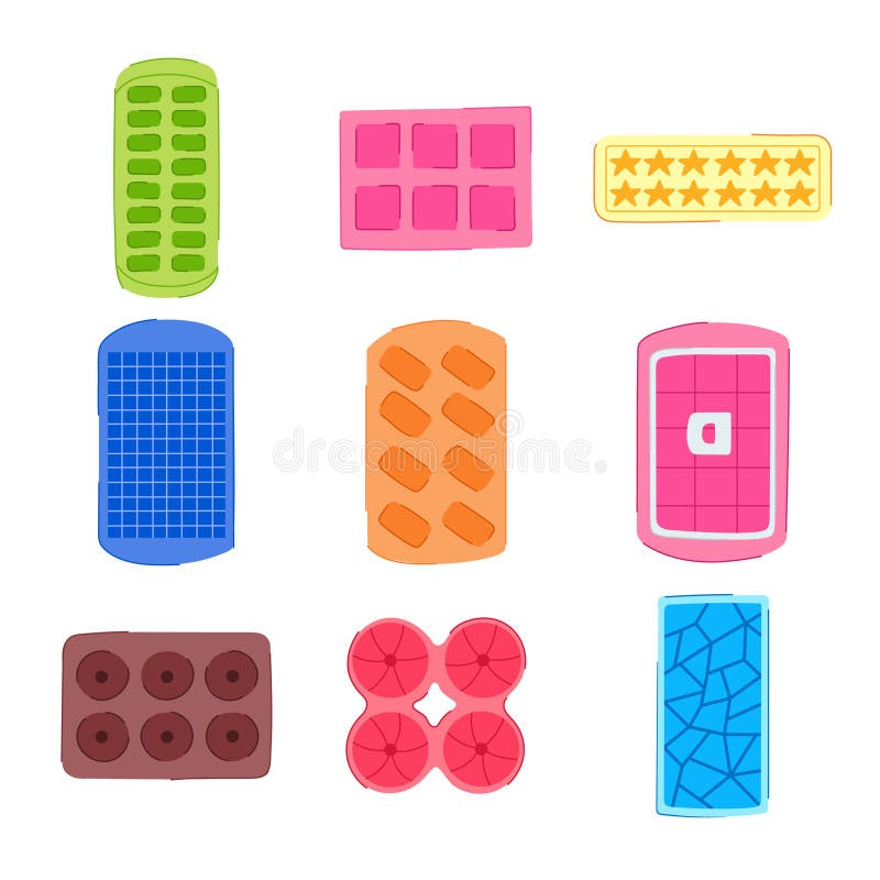 Rubber ice cube tray icon, cartoon style - Stock Illustration [70384716] -  PIXTA