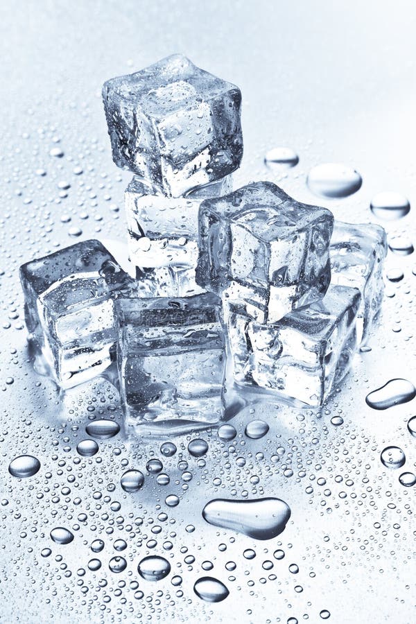 Ice cubes melting