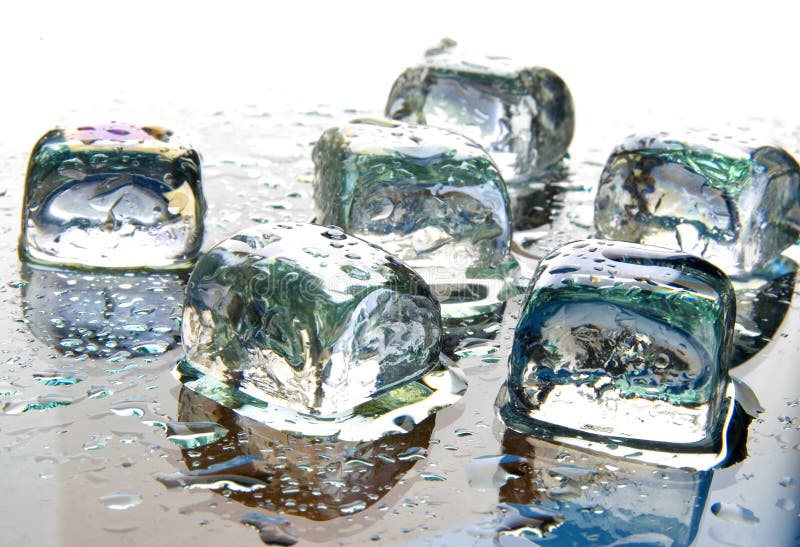 Ice cubes still life