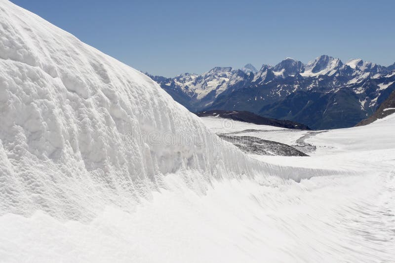 Ice field near Elbrus