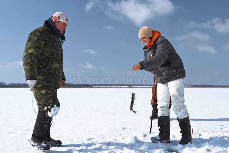 Ice Fishing. stock photo. Image of scoop, bright, relaxing 23808822