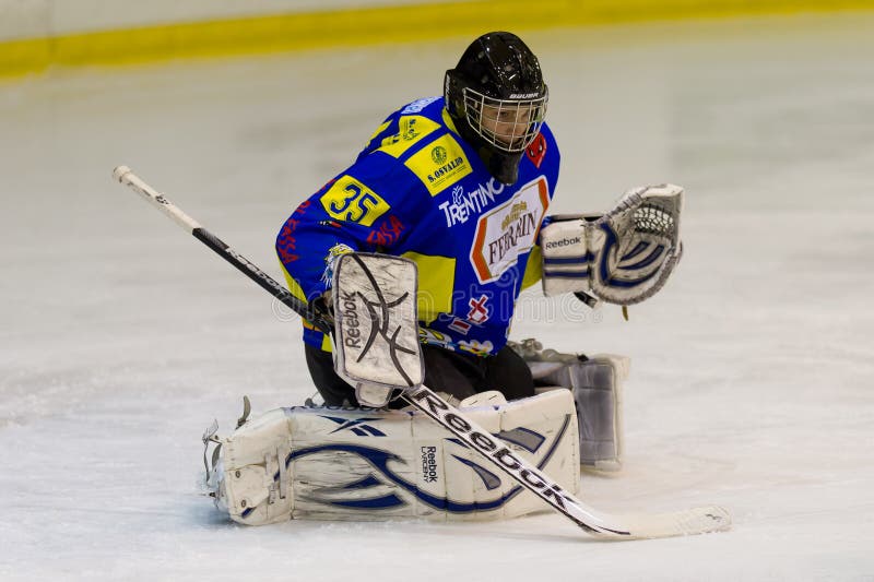 Ice Hockey Goalie editorial stock image. Image of play 28746294