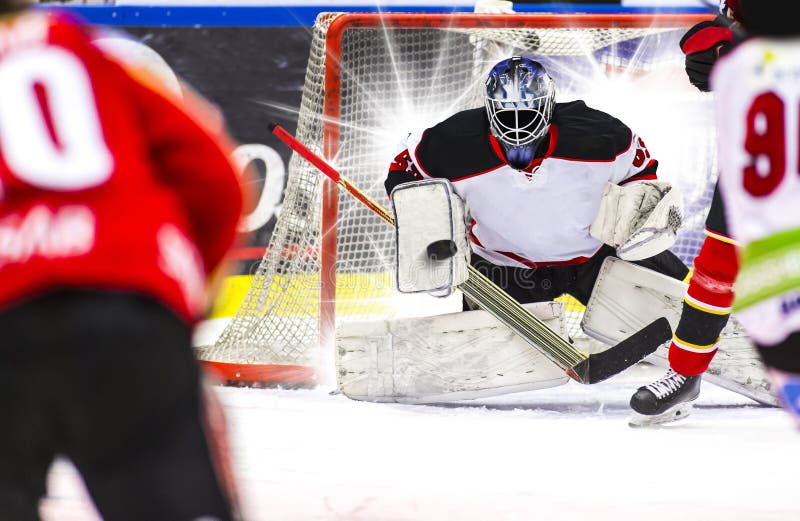 Ice Hockey Goalie Mask Blood Stock Image Image of health, knockout