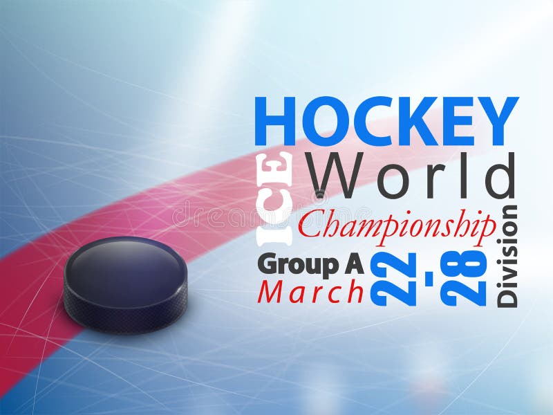 Ice hockey world championship vector banner royalty free illustration Ice hockey world championship vector banner royalty free illustration