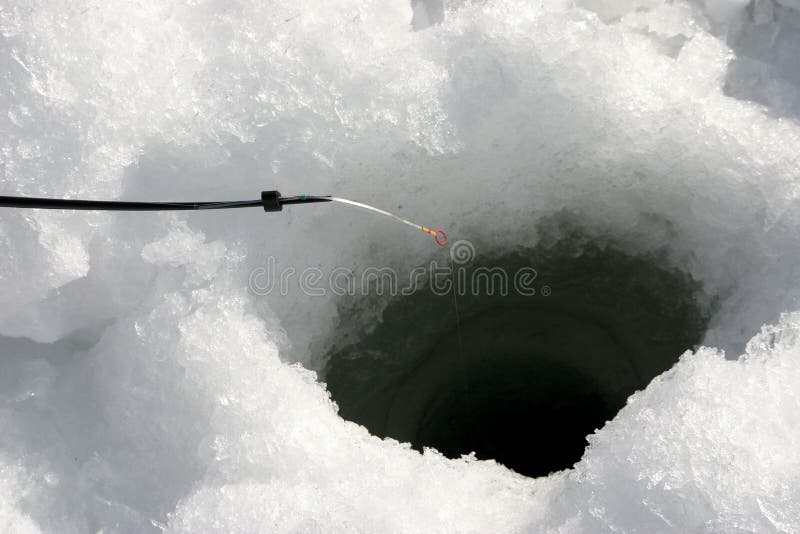 Download Ice-hole And Fishing Tackle Stock Photo - Image of ...