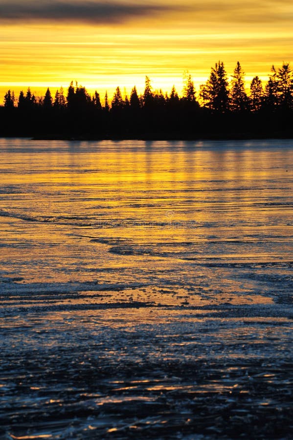 Ice lake royalty free stock photography