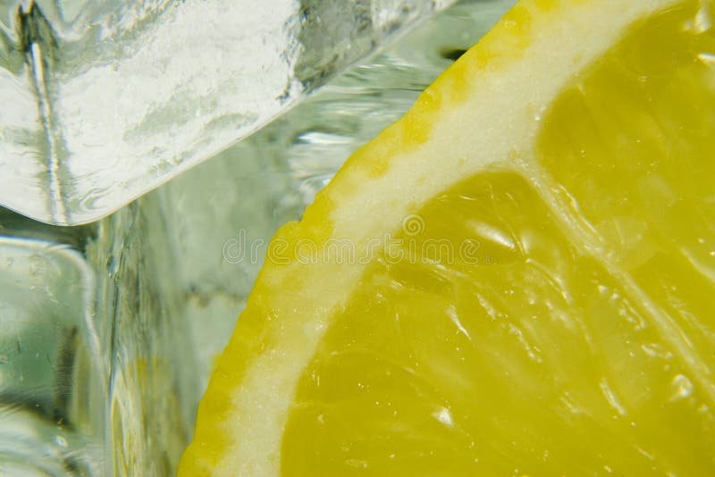 Ice and lemon