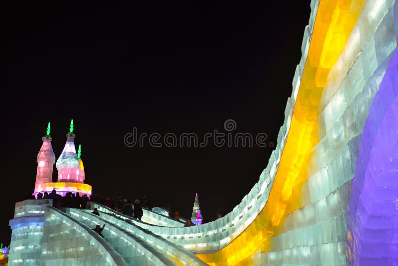 Ice light in Harbin, China, Hei Longing Province