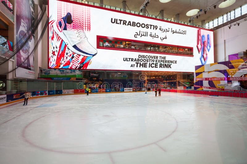 Ice Rink Located Dubai Mall Editorial Stock Image Image of rink