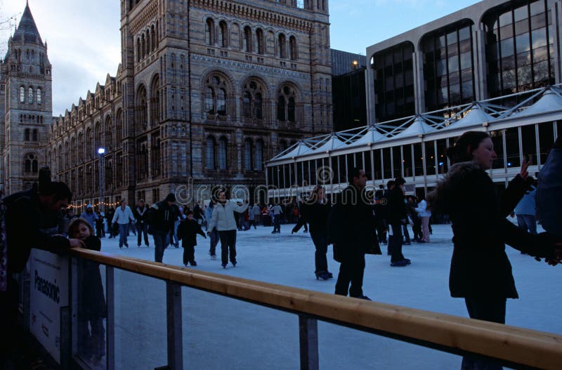 Ice Skating at the Natural History Museum Editorial Image Image of