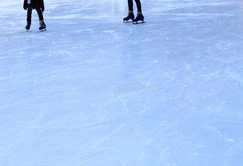 Ice rink texture with skaters