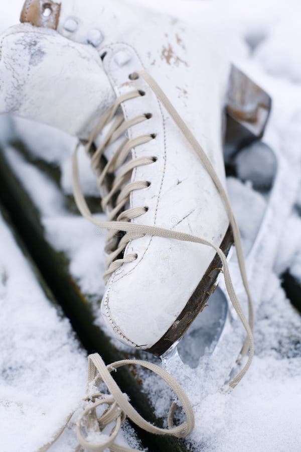 Ice skate stock image. Image of female, blade, laces, exercising - 8275001