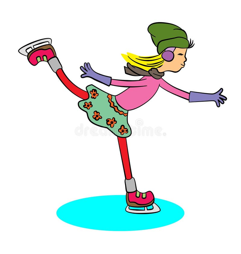 Ice skate girl.