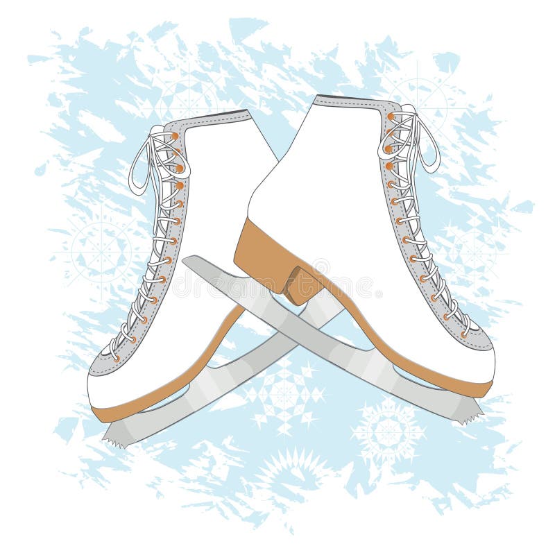 Ice skates background