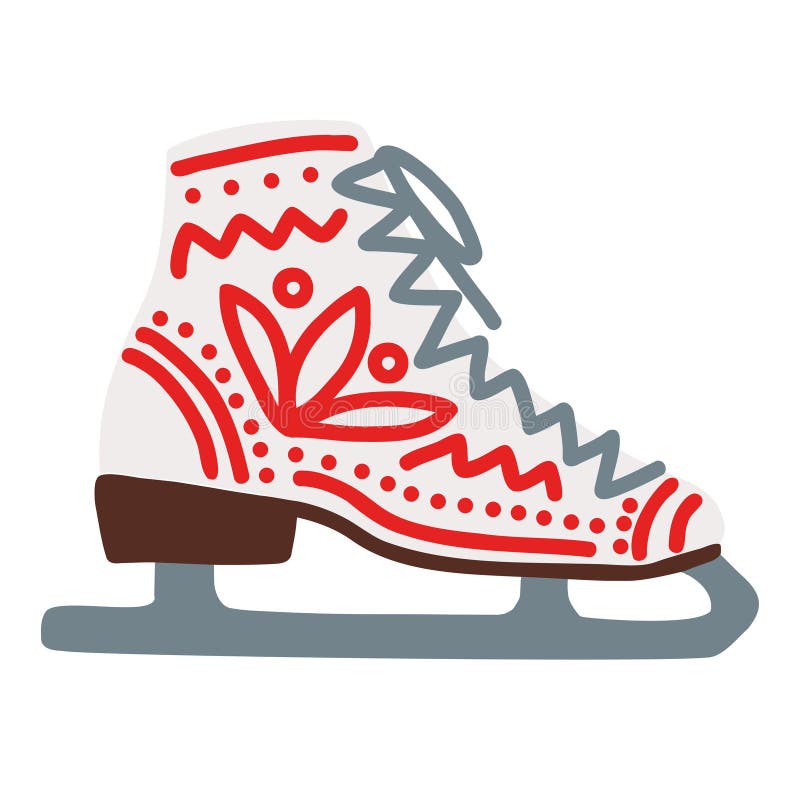 Ice skating boot stock vector. Illustration of minimal 234773864