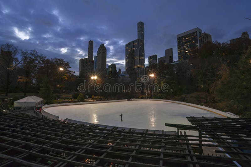 Ice Skating in New York City Central Park