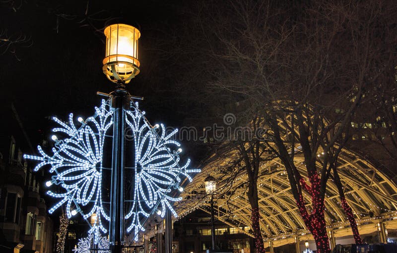 Ice Skating Rink in Downtown Reston, Virginia Editorial Photography