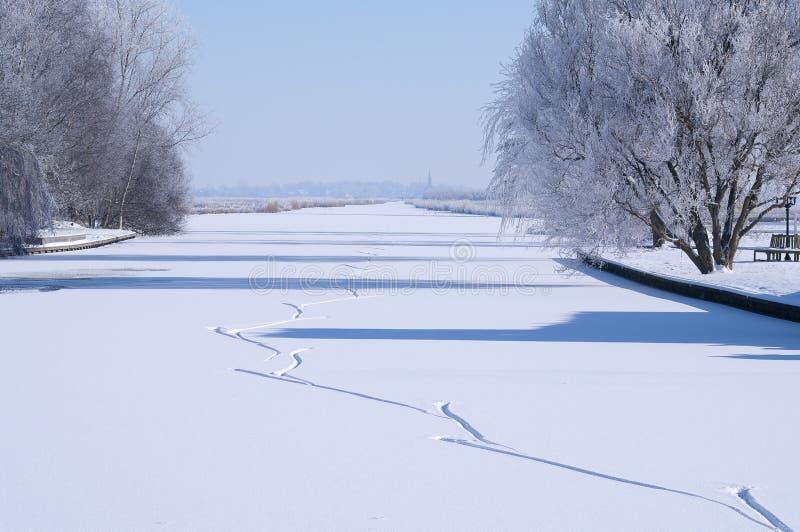 Ice skating tracks