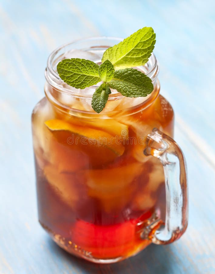 Ice Tea with Mint and Lemon Stock Photo Image of cold, food 65869124