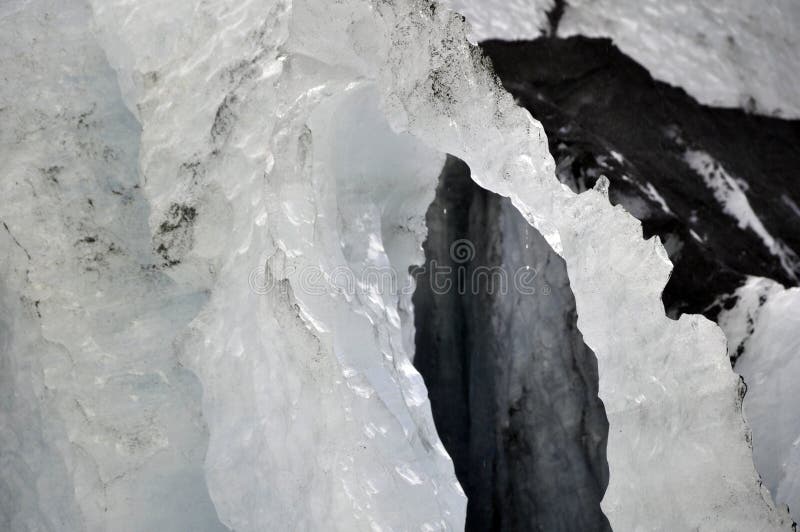 Ice with volcanic ash stock image. Image of melt, rough 99559907