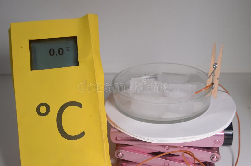 Ice Water Temperature Reference Celcius Stock Photo Image of water