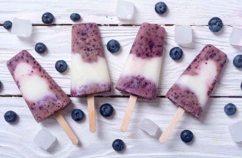 Ice yogurt popsicle stock image. Image of fresh, healthy 97486909