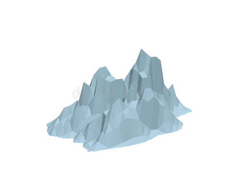 iceberg Aislado en el fondo blanco ilustración del vector 3d stock de ilustración iceberg Aislado en el fondo blanco ilustración del vector 3d stock de ilustración