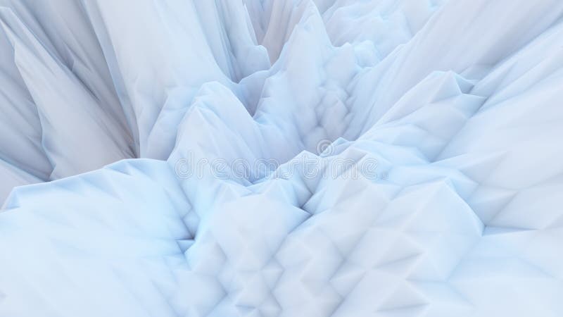 Iceberg concept abstract white background 3d render stock illustration