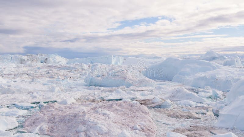 Iceberg groenlandesi paesaggi di Ilulissat icefjord con iceberg giganti