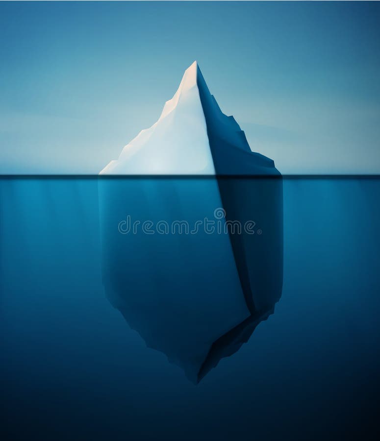 Iceberg só ilustração royalty free Iceberg só ilustração royalty free