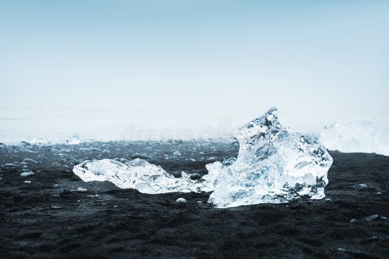 Icebergs on the Coast of the Atlantic Ocean, Iceland