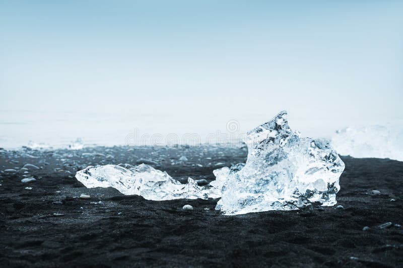 Icebergs on the Coast of the Atlantic Ocean. Iceland Stock Photo - Image of natural, scenery