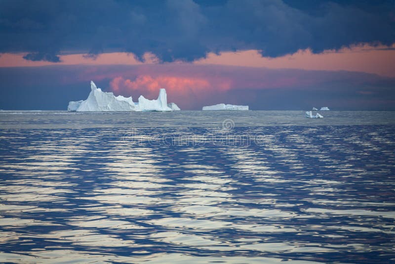 Icebergs in the Drake Passage - Antarctica