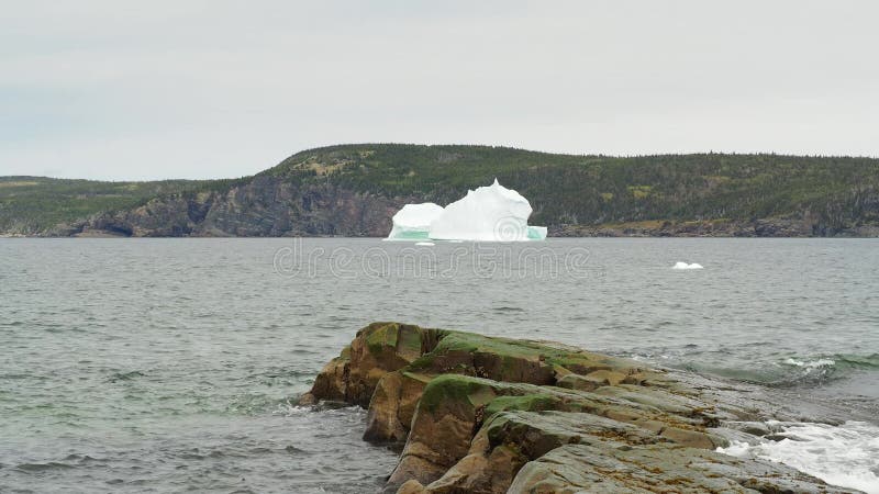 Icebergs le long de la côte de terre-neuve-et-labrador.