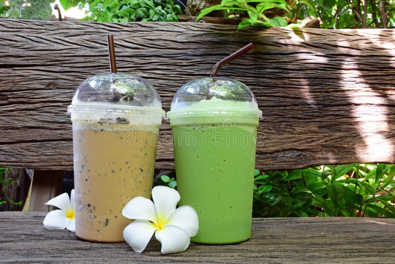 Iced beverage stock image. Image of food, summer, green 55583761