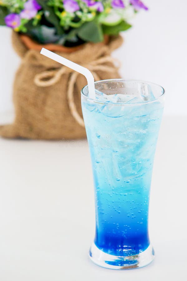 Blue Crush Mojito Stock Photo Download Image Now Blue, Drink, Ice