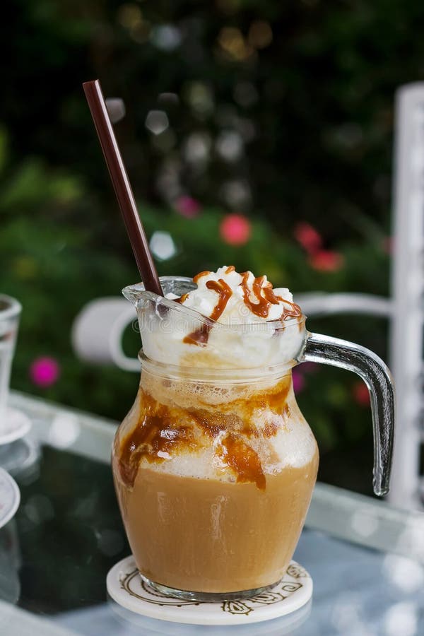 Iced Caramel Coffee stock image. Image of cold, shake 67681743