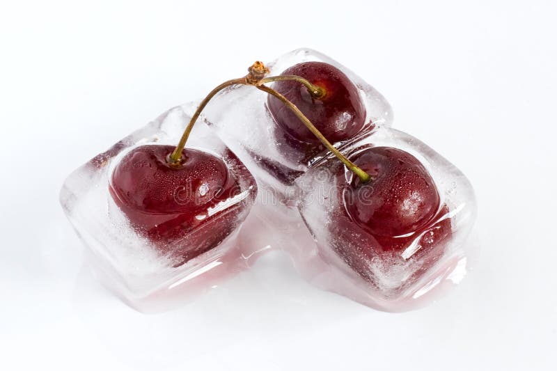 Iced cherries